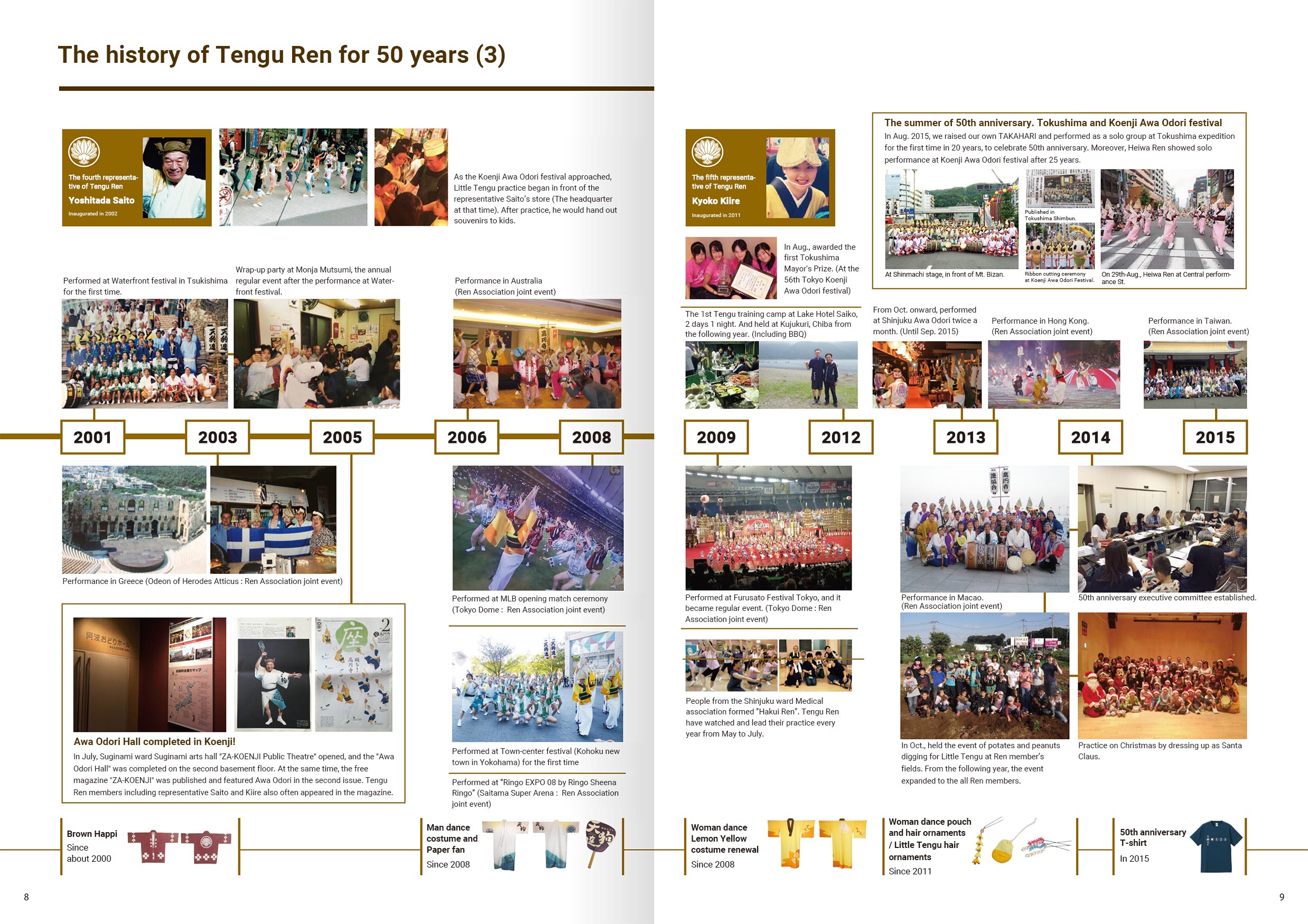 50年の歴史・英語版3ページ目